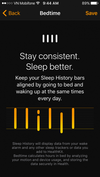 Chức năng iOS 10: Tính năng nhắc nhở đi ngủ Bedtime Chức năng iOS 10: Tính năng nhắc nhở đi ngủ Bedtime